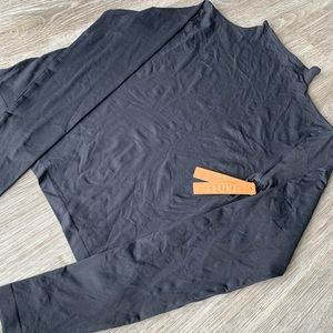 Black skims cropped long sleeve